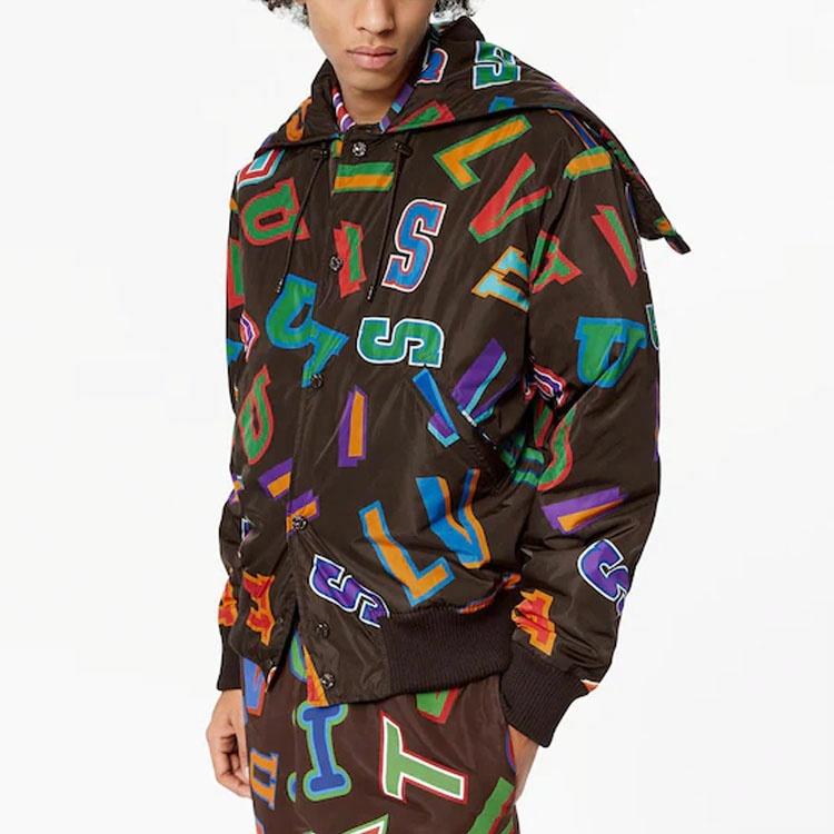 Мужская куртка Louis Vuitton x NBA (коричневая) — фото 3