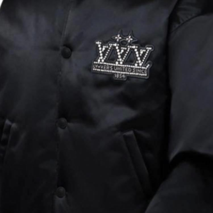 Мужская куртка Louis Vuitton SS25 Logo (черная) — фото 6
