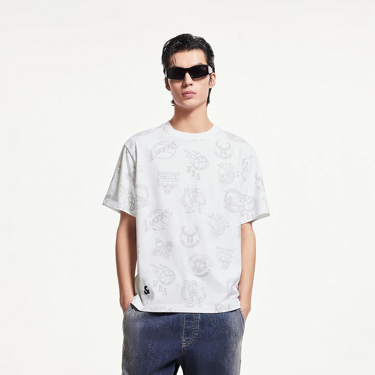 Футболка JACK JONES x NBA T-shirt (разноцветная) — фото 5