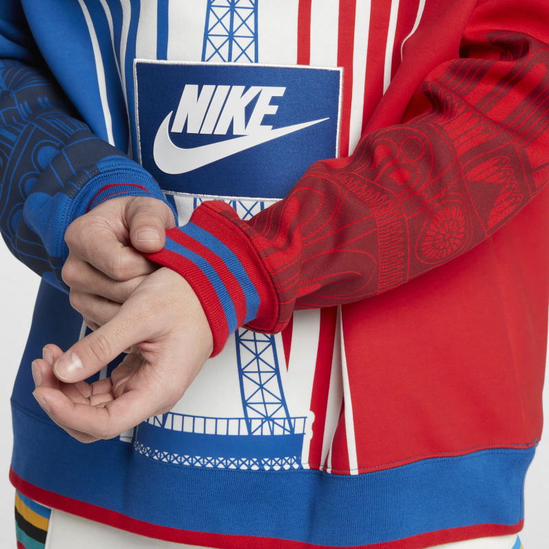 Мужское худи Nike (красно-синее) — фото 4