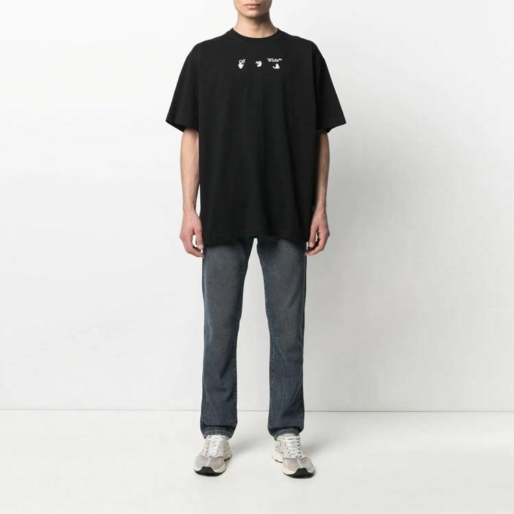 Мужская футболка OFF-WHITE (черная) — фото 4