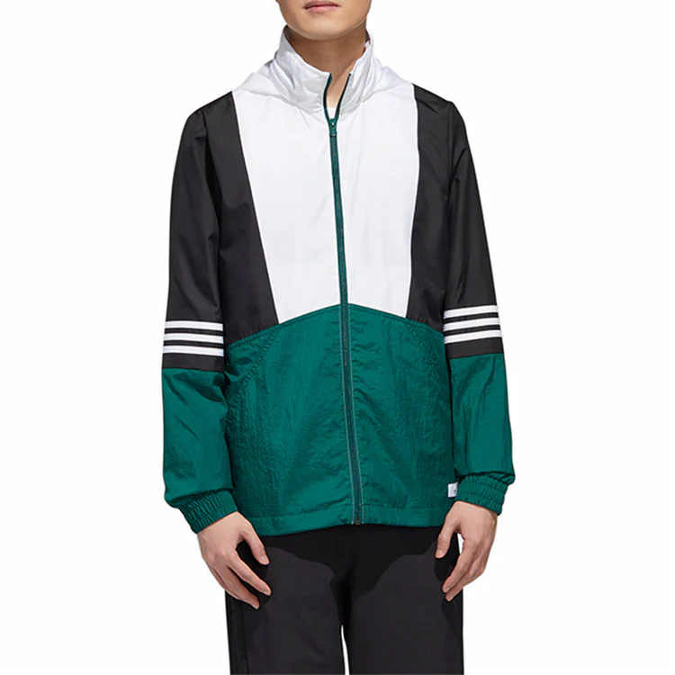 Мужская куртка adidas neo M SS TCNS WB 1 (зеленая) — фото 3