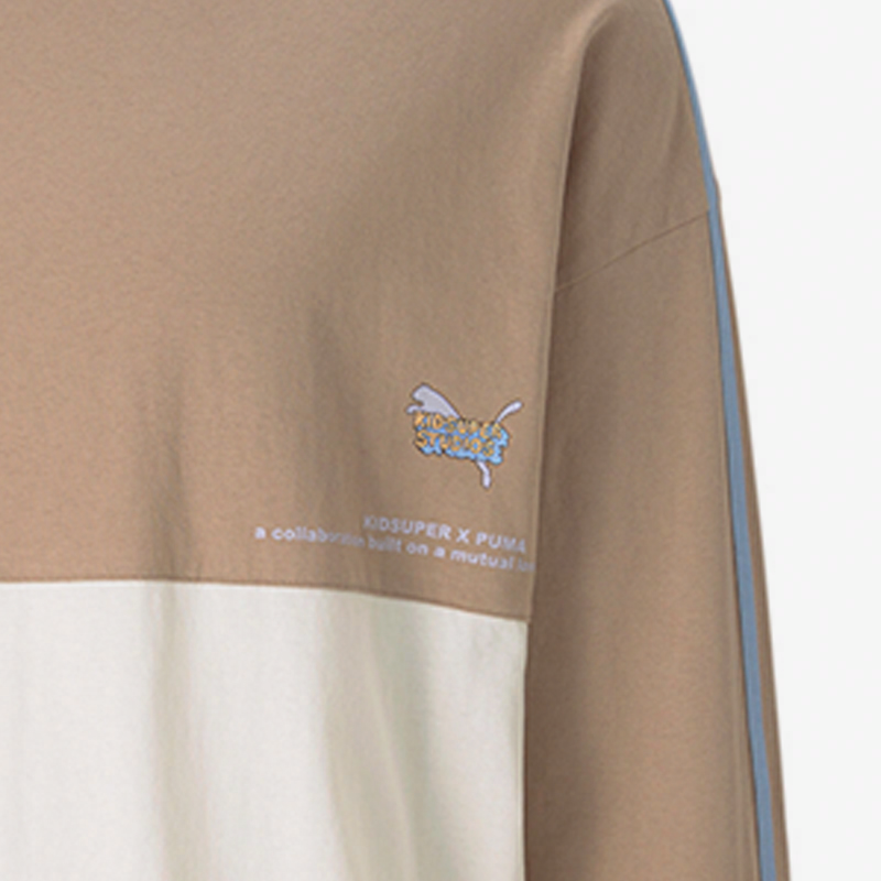 Мужская футболка PUMA T (бежевый) — фото 3
