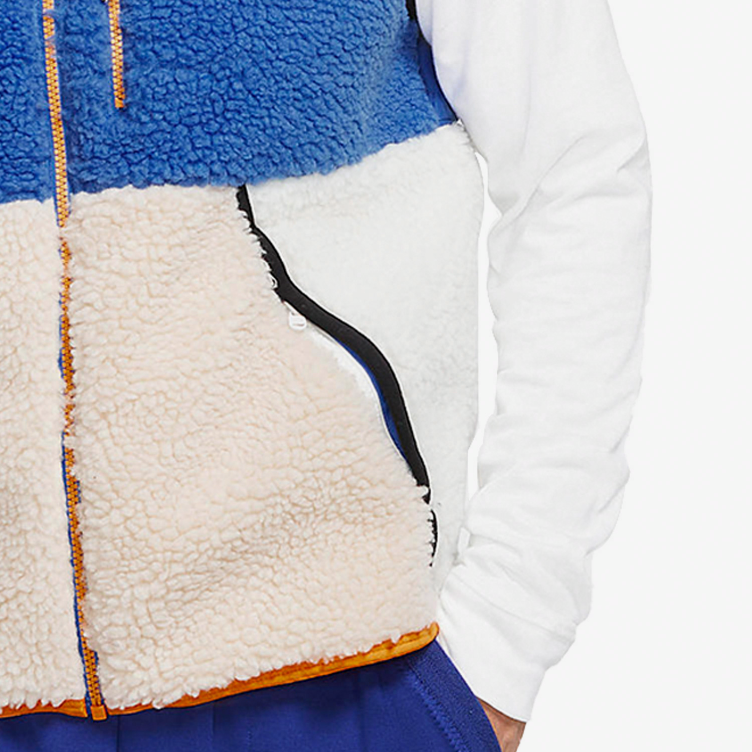 Мужской жилет Nike Sportswear Sherpa Fleece Gilet (синий) — фото 6