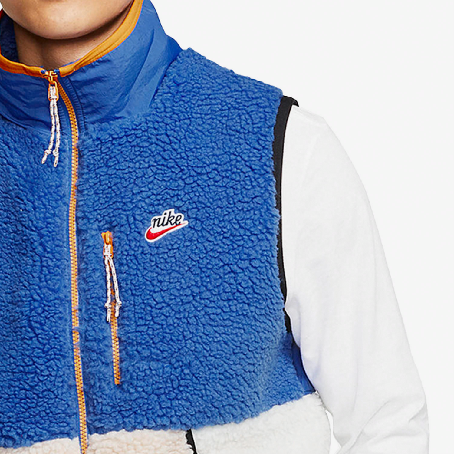 Мужской жилет Nike Sportswear Sherpa Fleece Gilet (синий) — фото 5