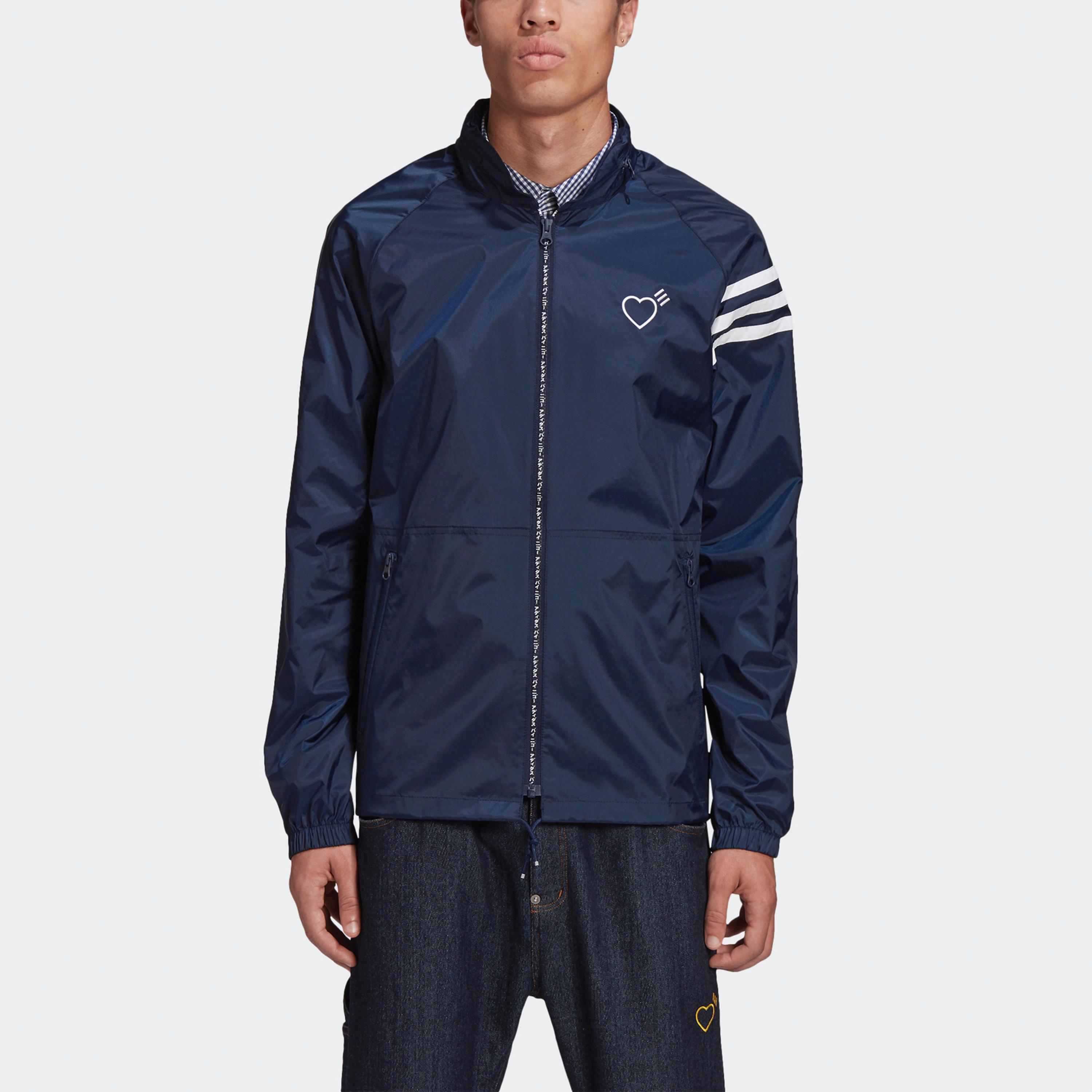 Мужская куртка adidas originals (темно-синяя) — фото 3
