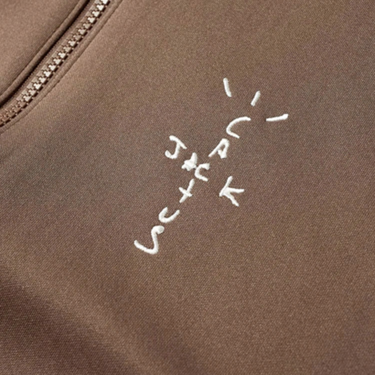 Мужская куртка Jordan x Travis Scott logoк (коричневый) — фото 3