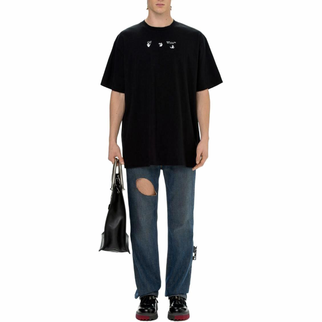 Мужская футболка OFF-WHITE (черная) — фото 2
