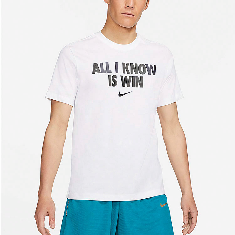 Мужская футболка Nike All I Know Is Win (белая) — фото 3