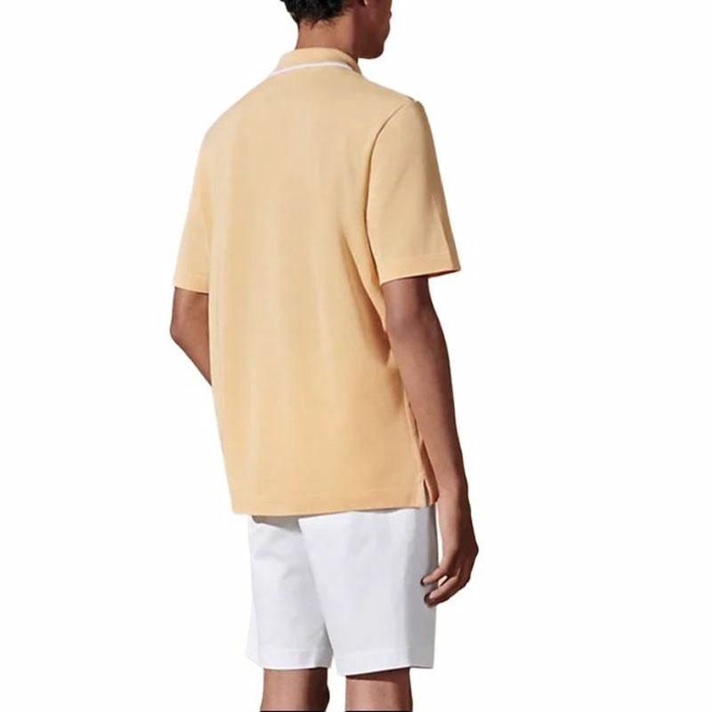 Мужская футболка-поло Hermes SS25 Polo (желтая) — фото 2