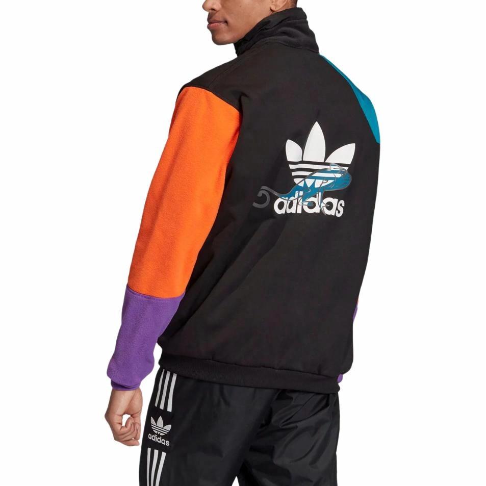 Мужская куртка adidas originals PT3 Fleece Jacket (черная) — фото 4