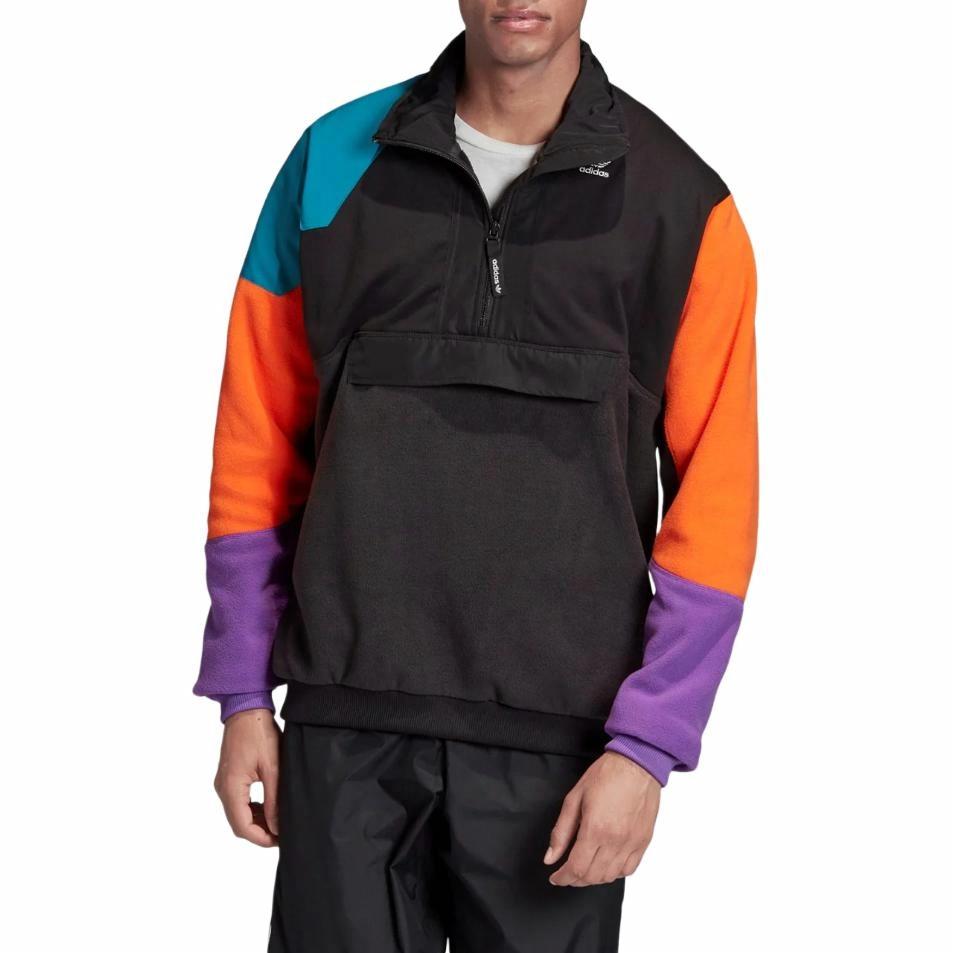 Мужская куртка adidas originals PT3 Fleece Jacket (черная) — фото 3