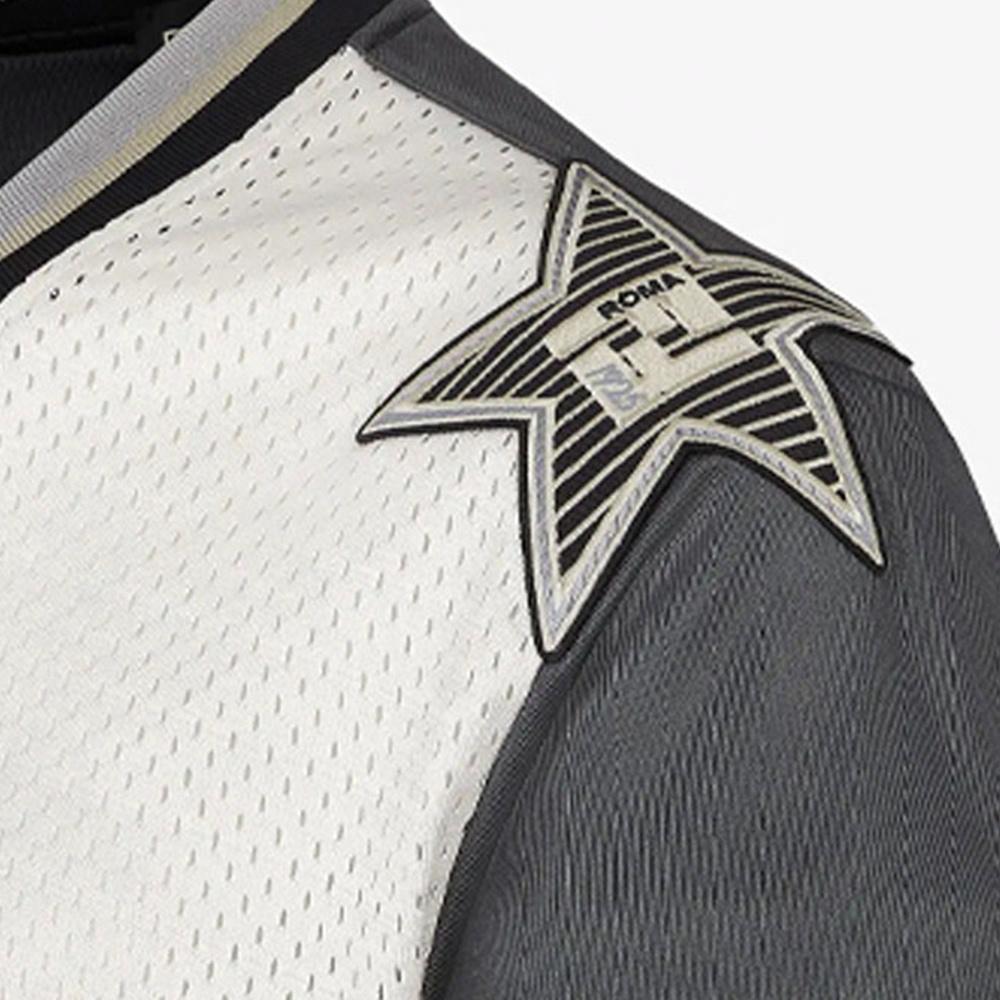 Мужская футболка Fendi T-shirt (серая) — фото 6