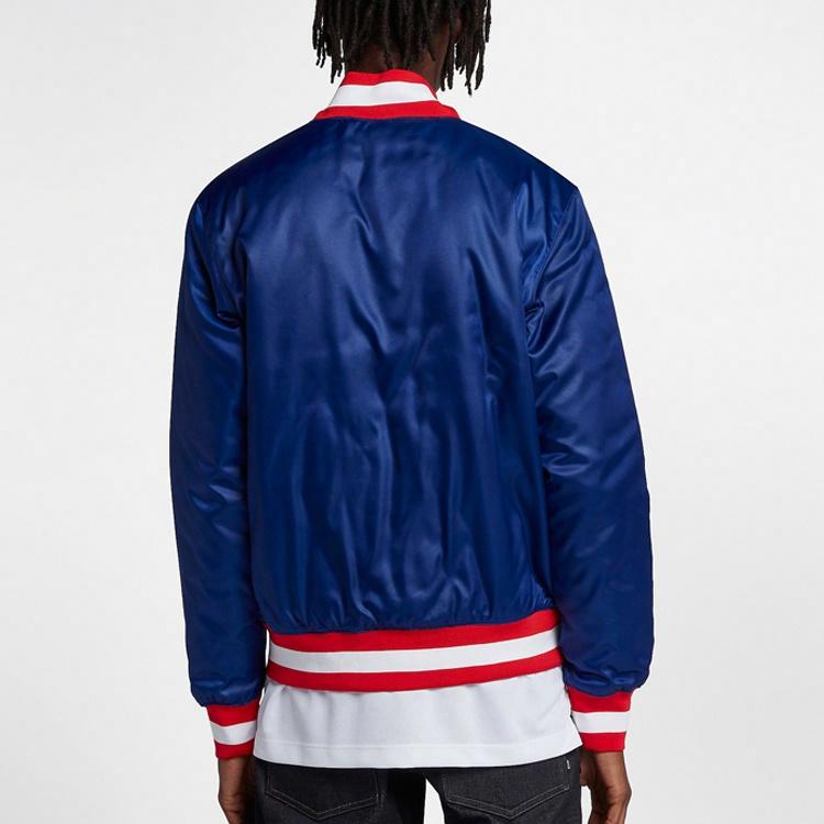Мужская куртка Nike NBA Bomber (синяя) — фото 4
