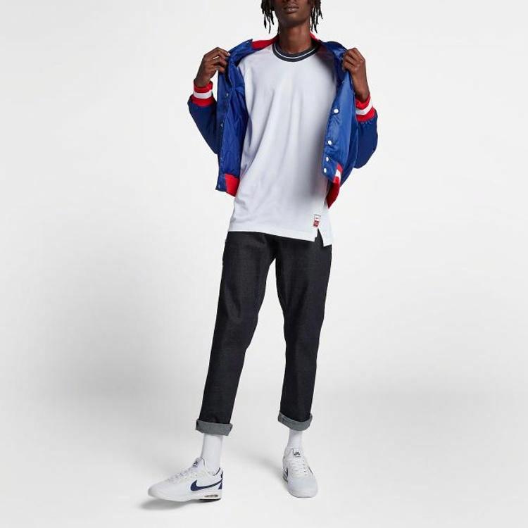 Мужская куртка Nike NBA Bomber (синяя) — фото 5
