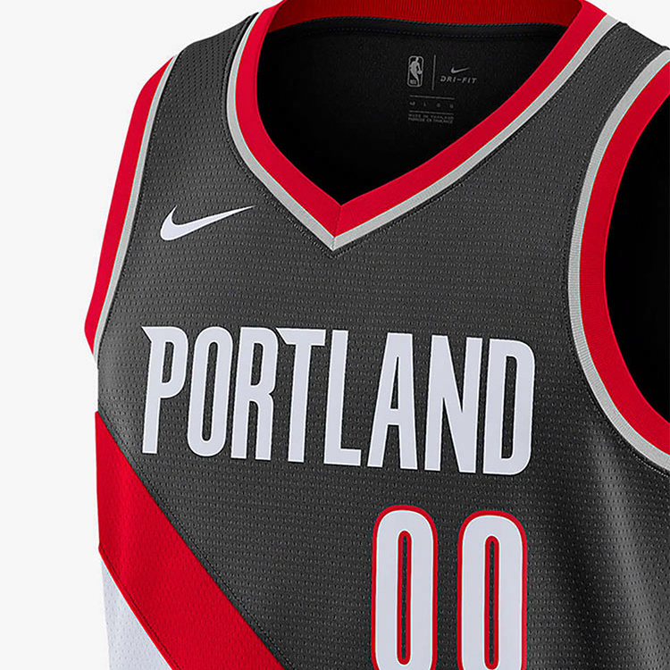 Мужская майка Nike NBA Portland Trail Blazers Carmelo Anthony (черная) — фото 3