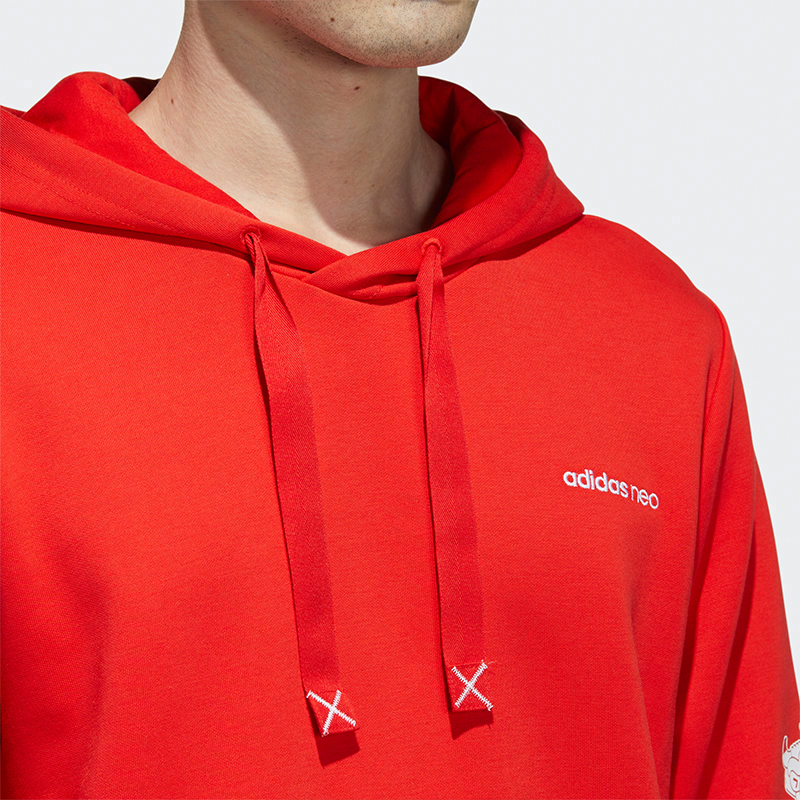 Мужское худи adidas neo M Artist Sweat (красное) — фото 5