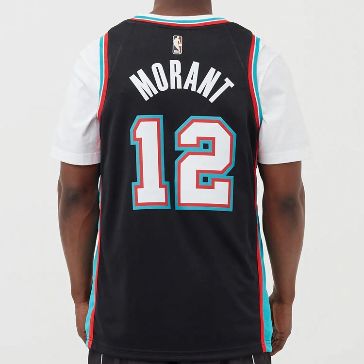 Мужская футболка-майка Nike NBA Мемфис Гриззлис Джа Морант (черная) — фото 4