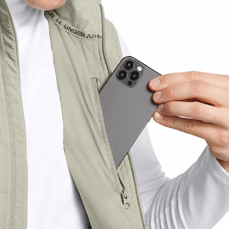 Мужской жилет Under Armour Under Armour PQF Active Hybrid (бежевый) — фото 5