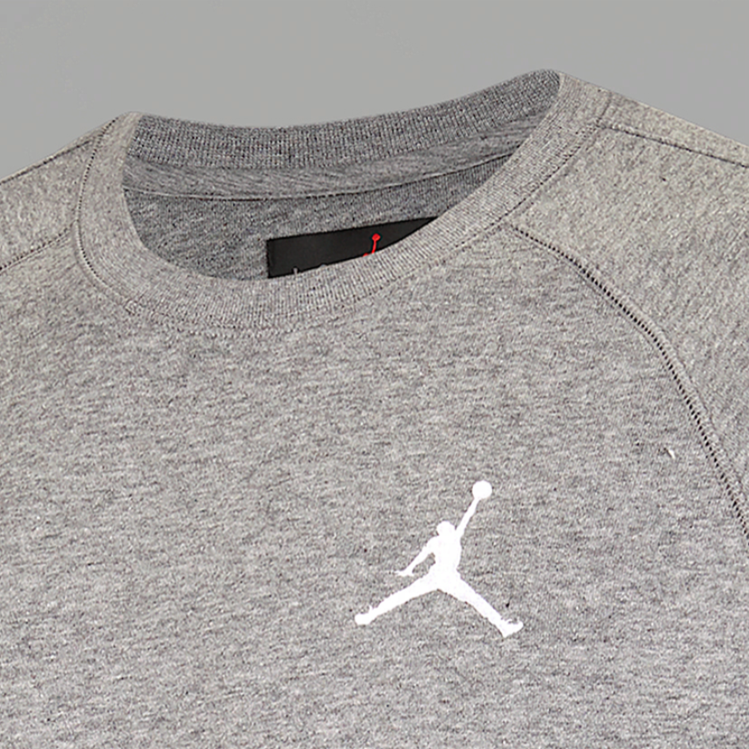 Мужской свитшот Jordan Fleece Crew (карбоновый серый) — фото 3