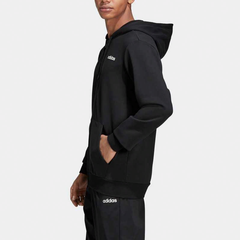 Мужская куртка adidas E PLN FZ FT (черная) — фото 4