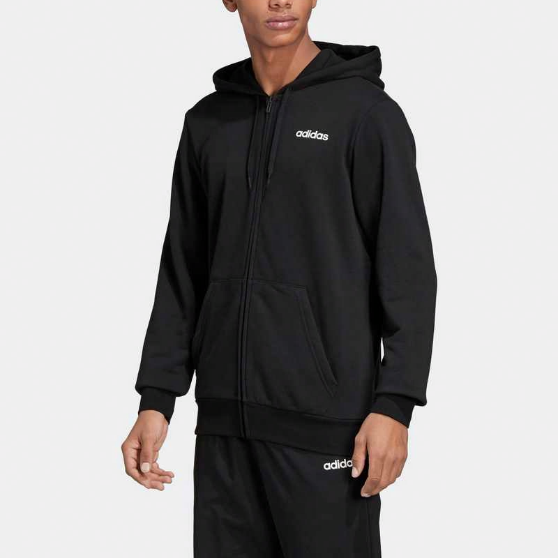Мужская куртка adidas E PLN FZ FT (черная) — фото 3