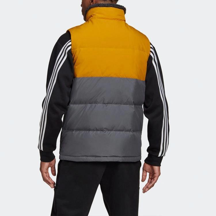 Мужская куртка adidas Down Vest (желто-черная) — фото 3