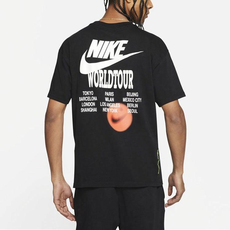 Мужская футболка Nike World Tour (черная) — фото 4