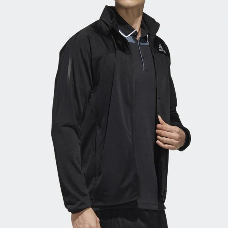 Мужская куртка adidas 3s Knit Jkt (черная) — фото 4