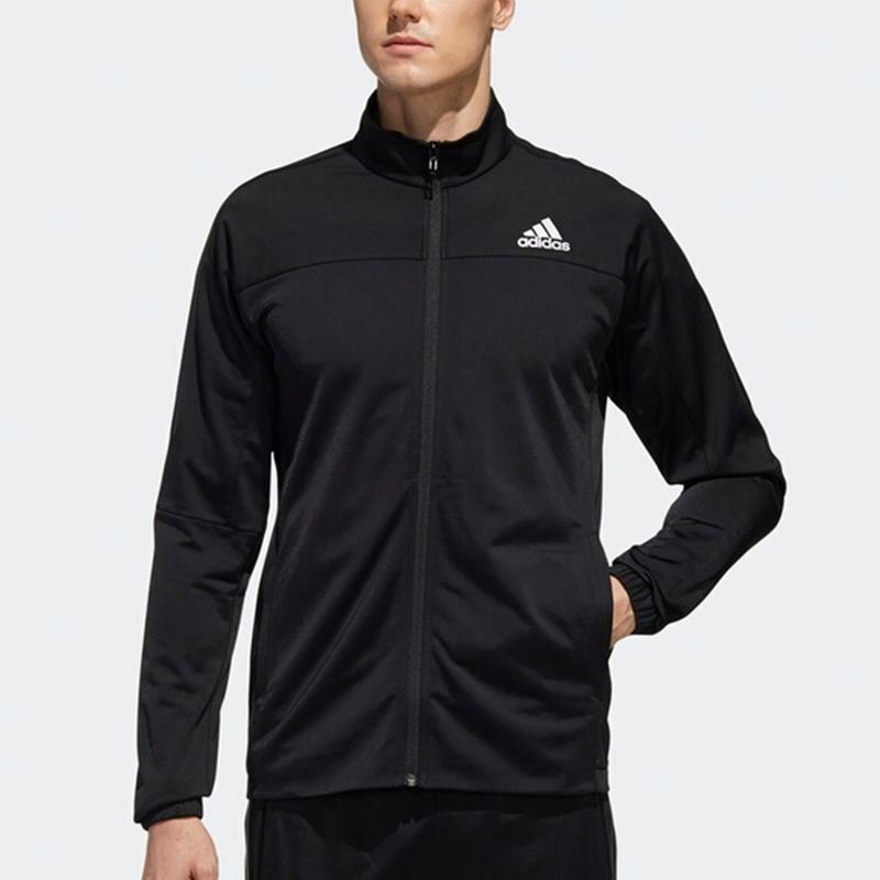 Мужская куртка adidas 3s Knit Jkt (черная) — фото 3