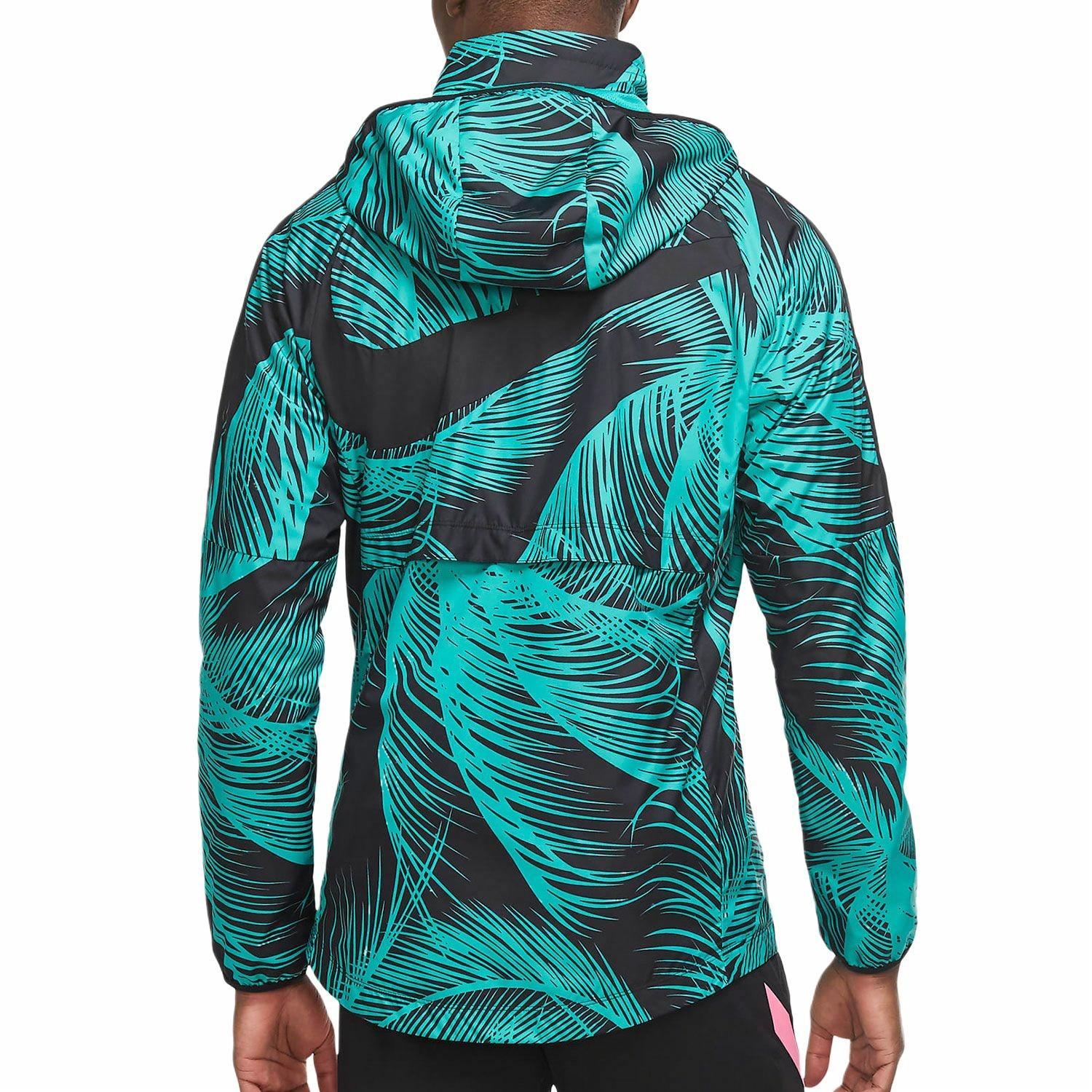 Мужская куртка Nike Barcelona 20-21 (зеленая) — фото 4