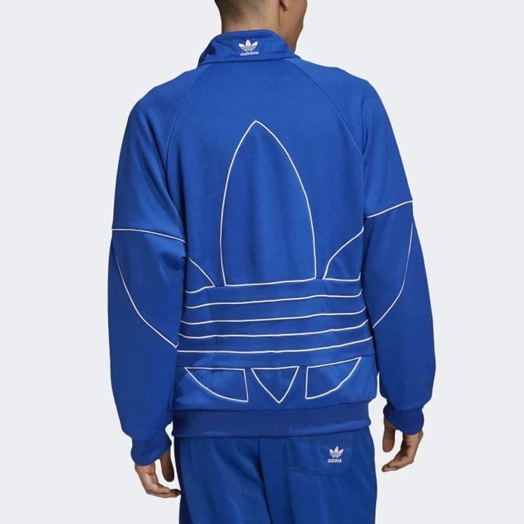Мужская куртка adidas originals B Tf Out Ply Tt Logo (синяя) — фото 4
