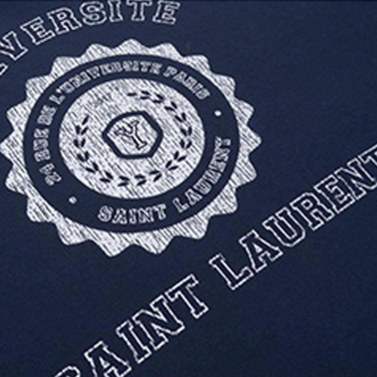 Мужское худи SAINT LAURENT Logo (темно-синий) — фото 8