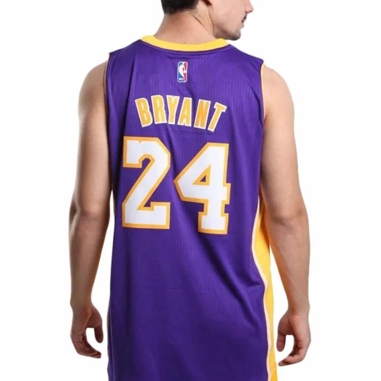 Футболка adidas LA Lakers NBA Kobe Bryant (пурпурная) — фото 6