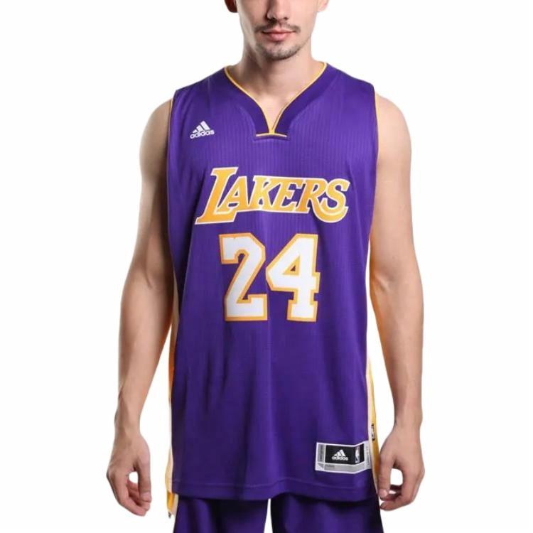 Футболка adidas LA Lakers NBA Kobe Bryant (пурпурная) — фото 7