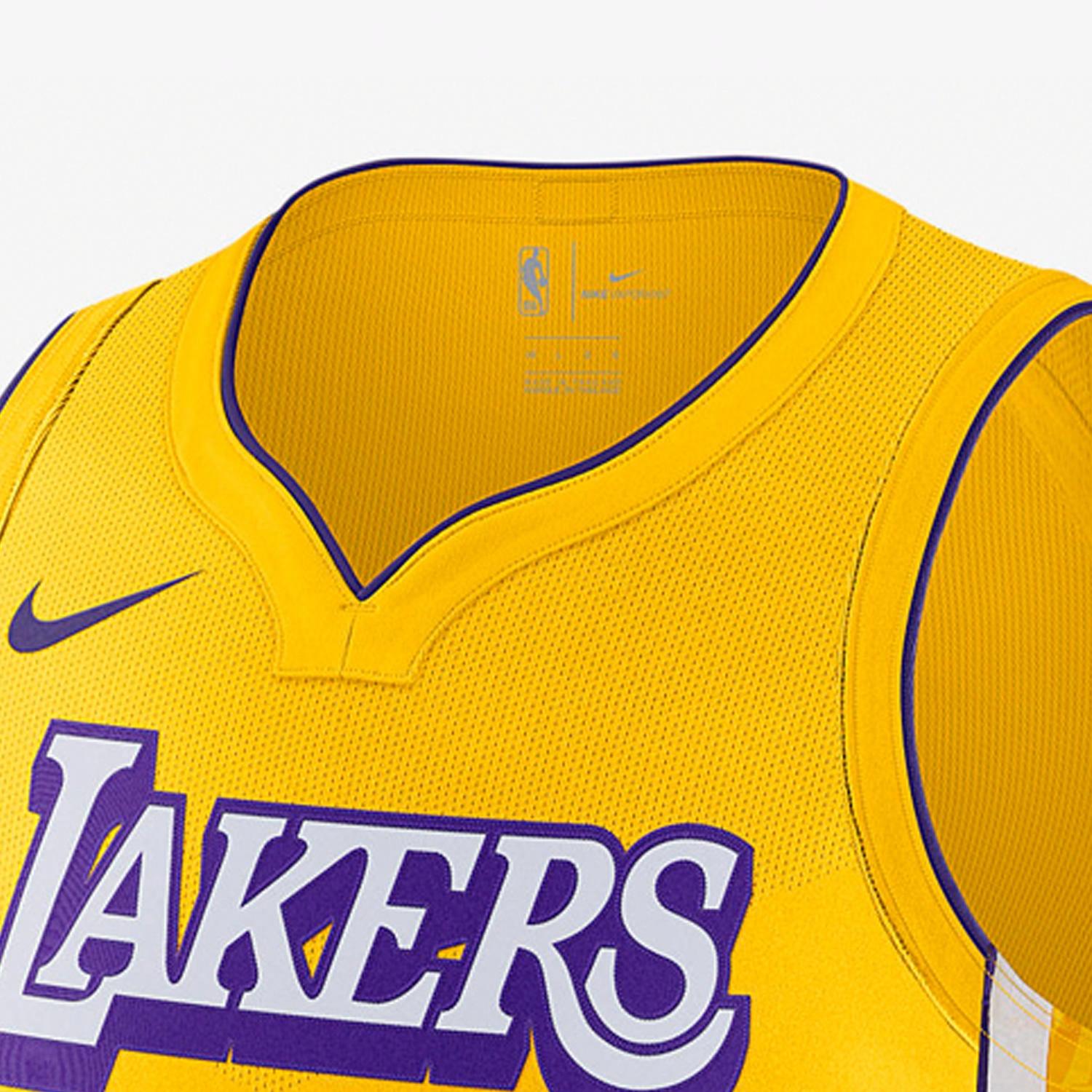Мужская майка Nike AU 2019-2020 LeBron James · (желтая) — фото 3