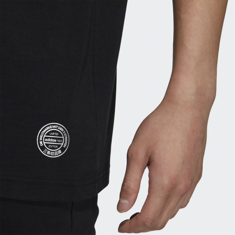 Мужская футболка adidas neo M Brlv Tee2 (черная) — фото 5