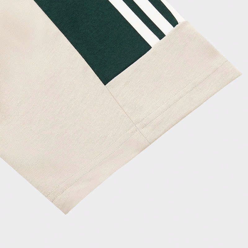Мужская футболка adidas TIRO STRIPE HEAVY JERSEY TEE (темно-зеленая) — фото 5