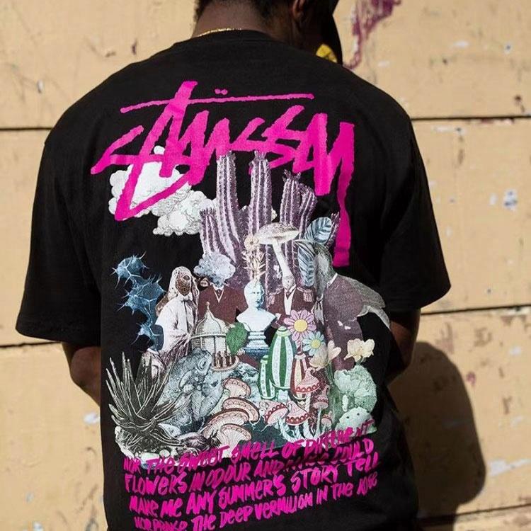 Футболка Stussy Psychedelic Tee T (черный) — фото 5