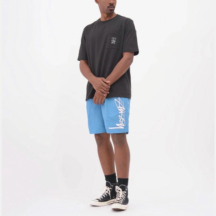 Футболка Stussy Regal Pocket Tee (бежевая) — фото 9