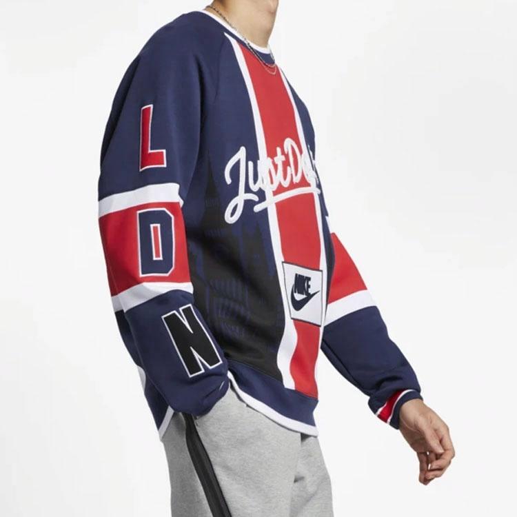Мужское худи Nike Vintage Sweatshirt (красно-синее) — фото 4