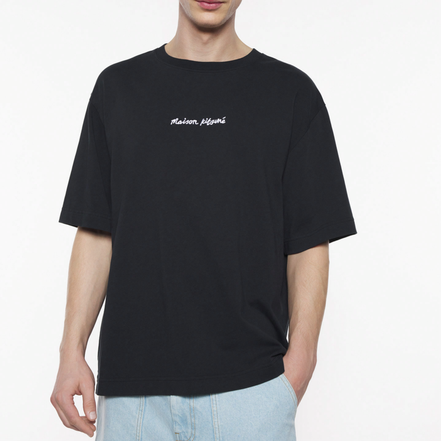 Мужская футболка Maison Kitsune SS25 T (черный) — фото 3