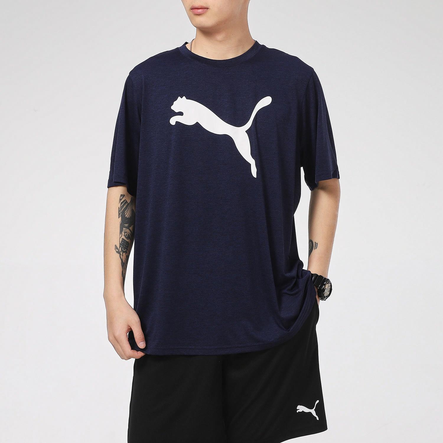 Мужская футболка PUMA T (синяя) — фото 3