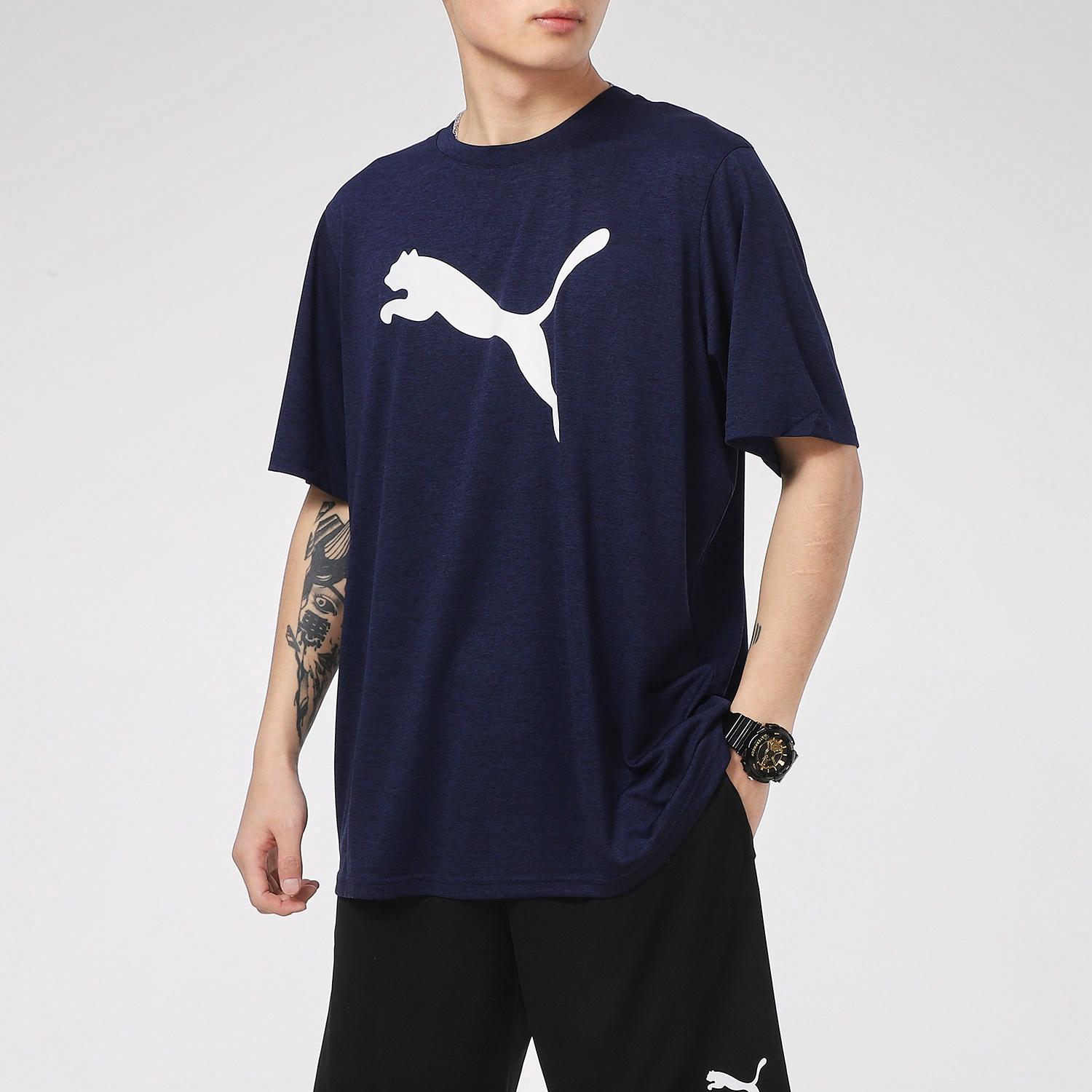Мужская футболка PUMA T (синяя) — фото 4