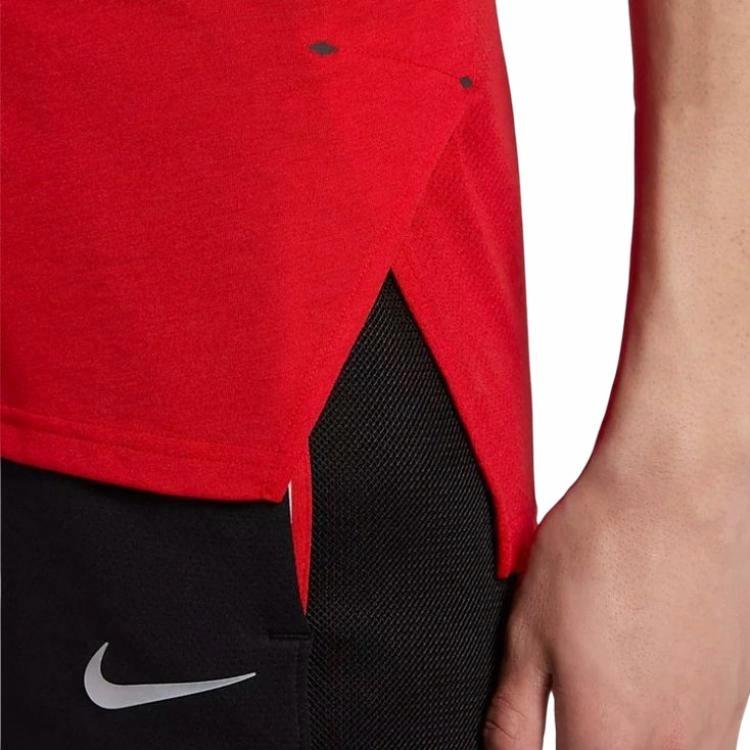 Мужская футболка Nike Dri-FIT Basketball (красная) — фото 5