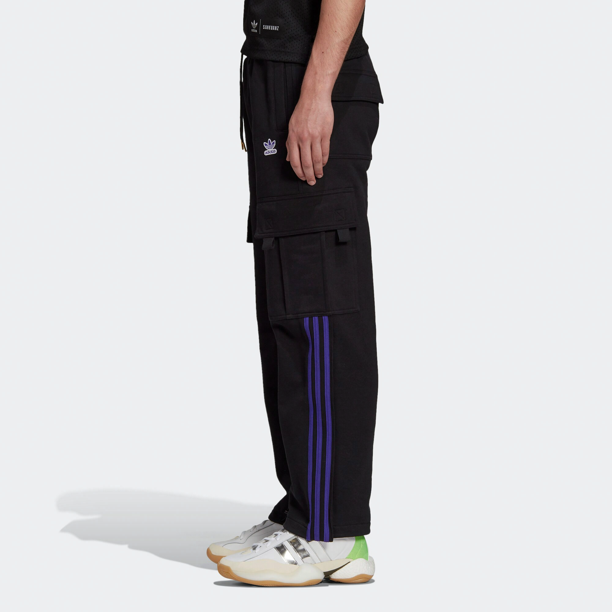 Мужские штаны adidas x SANKUANZ (черные) — фото 5