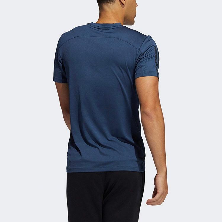Мужская футболка adidas Aero3s Tee Pb (черная) — фото 3