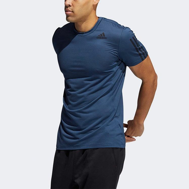 Мужская футболка adidas Aero3s Tee Pb (черная) — фото 2