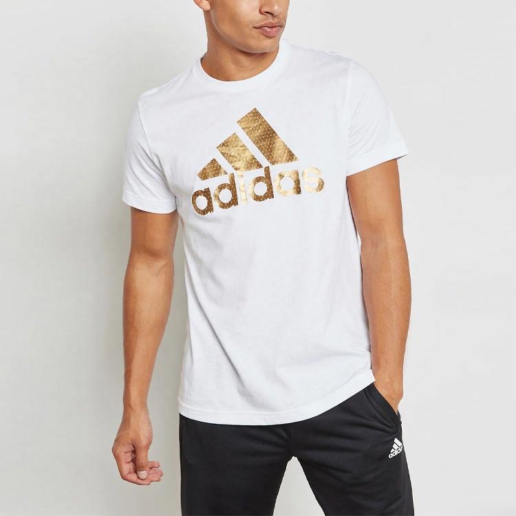 Мужская футболка adidas T (белая) — фото 4