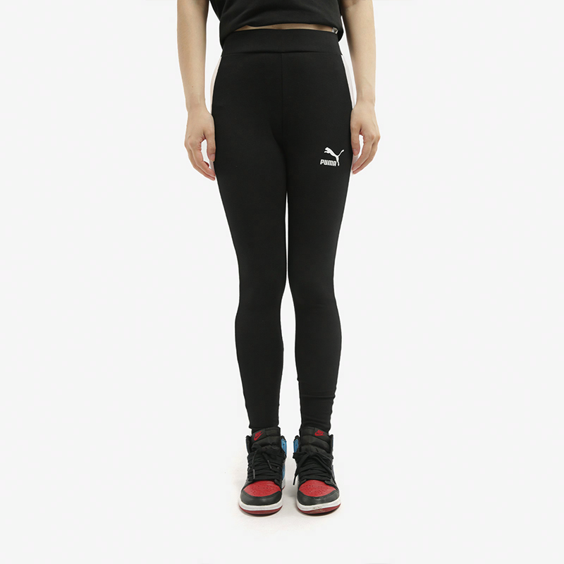 Женские штаны PUMA CLASSICS LOGO T7 (черный) — фото 4